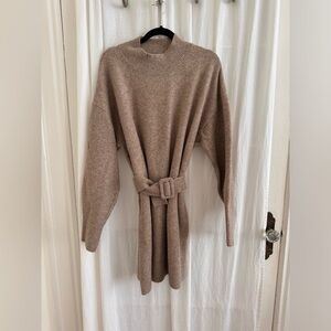 Belted Sweater dress